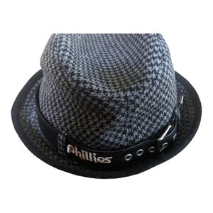 Rare New Era Philadelphia Phillies Gray Herringbone Fedora Size M/L EUC